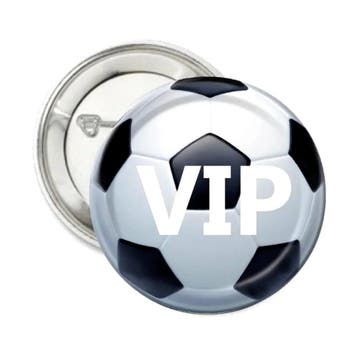 Button of (kleding)magneet Voetbal VIP, Verzenden, Nieuw, Overige typen