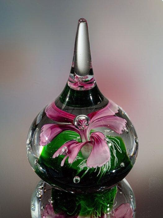 Pot - Kunstzinnige glazen druppel - hoogte 10,7 cm - Glas, Antiek en Kunst, Antiek | Glas en Kristal
