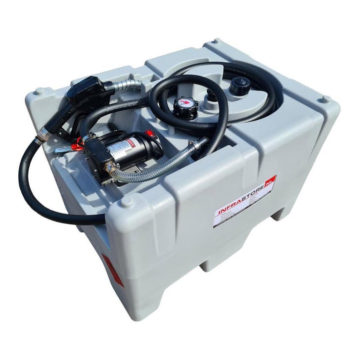 Infracube® 210 liter Dieseltank met 12 Volt pompsysteem, Zakelijke goederen, Machines en Bouw | Kranen en Graafmachines