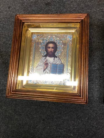 2 prachtige ingelijste iconen als set, Antiek en Kunst, Antiek | Religie, Ophalen