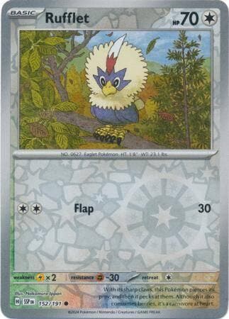 Rufflet 152/191 reverse holo surging sparks, Ophalen of Verzenden, Nieuw, Losse kaart, Foil