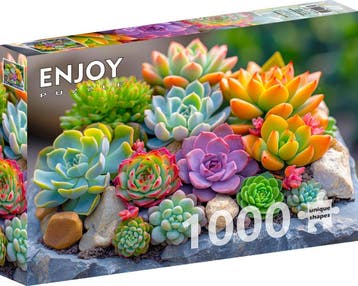Succulents Puzzel (1000 stukjes) | Enjoy Puzzle - Puzzels, Hobby en Vrije tijd, Verzenden, Nieuw