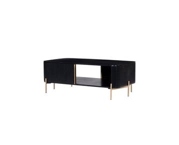 Salontafel Harvard - zwart/goud | Hotel collection, Ophalen of Verzenden, Nieuw