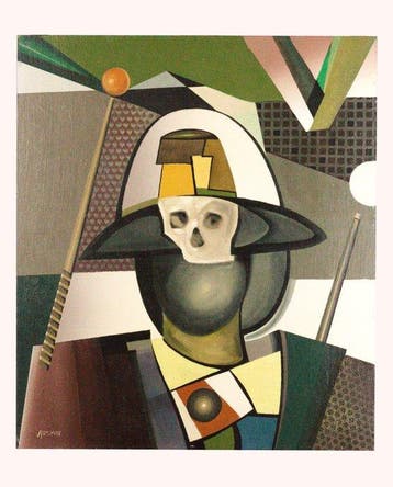 Emil Franz Karsten (1910-?) - Billard auf Frau Hélion