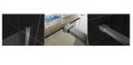 Wiesbaden Slim profielset met stabilisatiestang 120 cm, Ophalen of Verzenden, Nieuw, Glas, Bad