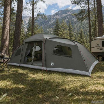 vidaXL Gezinstent met regenzeil waterdicht 18-persoons, Caravans en Kamperen, Verzenden, Nieuw, Tot en met 2