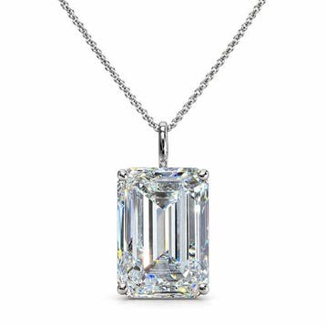 Halsketting - 14 karaat Witgoud - 10.02ct. tw. Diamant, Nieuw