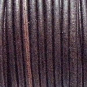 1 x Rol DQ leerkoord rond 2mm Vintage Brown per 25 meter, Ophalen of Verzenden, Nieuw, Draad