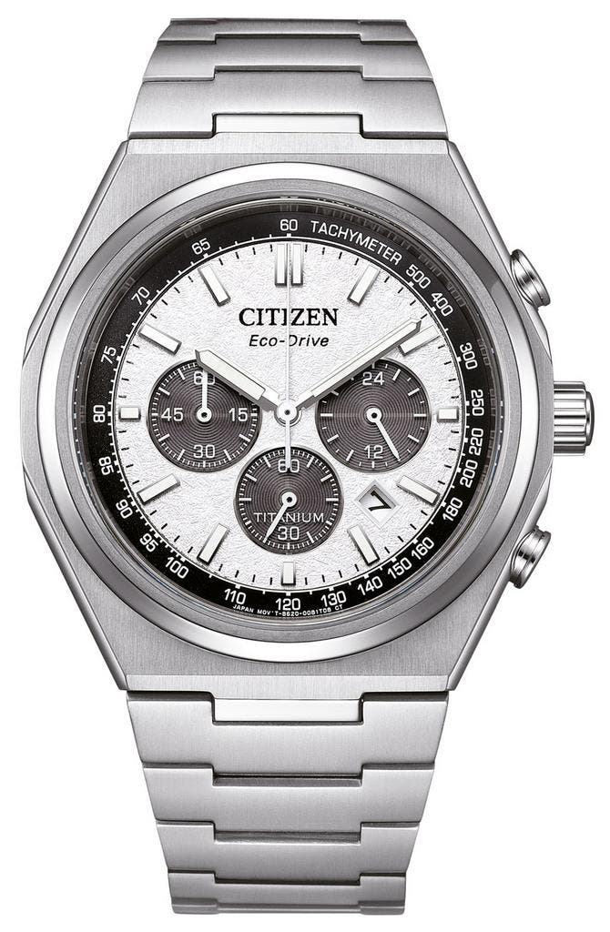 Citizen CA4610-85A Zenshin Chrono Sport Eco-Drive Titanium, Sieraden, Tassen en Uiterlijk, Horloges | Heren, Polshorloge, Nieuw