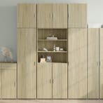 vidaXL buffetkast 80x42,5x249 cm bewerkt hout sonoma, Minder dan 50 cm, Verzenden, 75 cm of meer, Nieuw