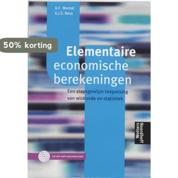 Elementaire economische berekeningen - A.F. Mantel, Verzenden, Gelezen, A.F. Mantel