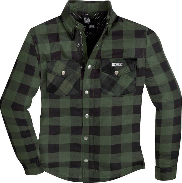 Merlin Axe Groen Motorshirt, Motoren, Kleding | Motorkleding, Heren, Nieuw met kaartje, Jas | textiel, Verzenden