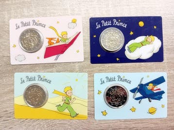 Frankrijk. 2 Euro 2026 Le Petit Prince (4 coincards)