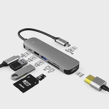 USB-C Hub met HDMI, PD 3.0, USB 3.0 - Docking Station voor M, Computers en Software, Desktop Pc's, Verzenden, Nieuw