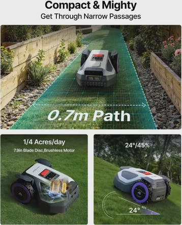 ANTHBOT M9 Robotmaaier: Draadloze RTK+Vision grasmaaier met, Verzenden, Nieuw