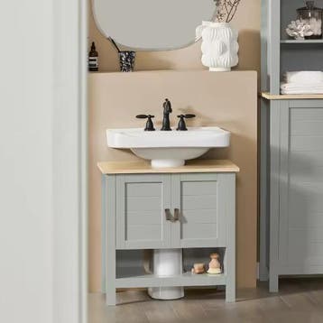 Wastafelkast Badkamer – Compact Ondermeubel met Deuren, Verzenden, Nieuw