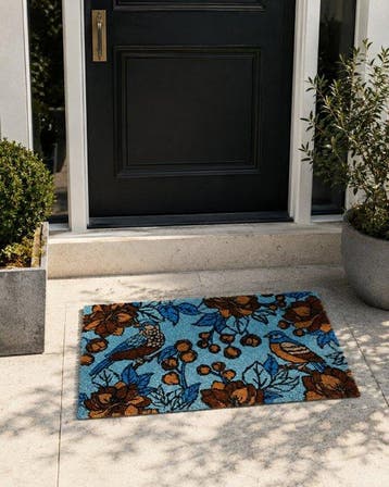 Dutch Design - Tapijt - 75 cm - 45 cm - Vogel & botanisch