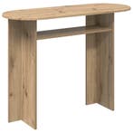 vidaXL Wandtafel Artisanaal eiken 100 x 39,5 x 75 cm Bewerkt, Verzenden, Nieuw, Overige houtsoorten, 75 cm of meer