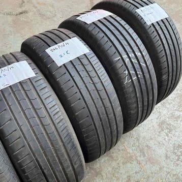 4 x Vredestein Ultrac 225-55-19 Zomerbanden 6mm, 19 inch, Gebruikt, Ophalen of Verzenden, Band(en)