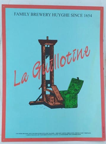 Birrificio Huyghe - De Guillotine - Reclamebord - Composiet
