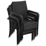 Wicker tuinstoel Girona, stapelbaar, draagkracht 120 kg - Se, Verzenden, Nieuw