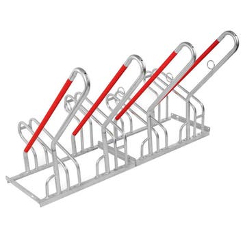 Fietsenrek 1400x800x945 mm voor 4 Fietsen Hoge Beugel, Verzenden