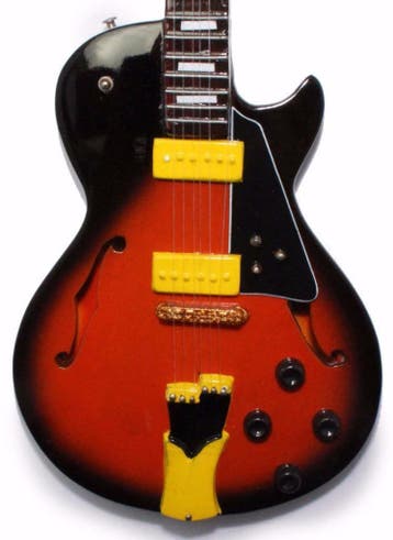 Miniatuur replica  Ibanez GB10 gitaar - George Benson, Ophalen of Verzenden, Nieuw, Pop, Beeldje of Miniatuur