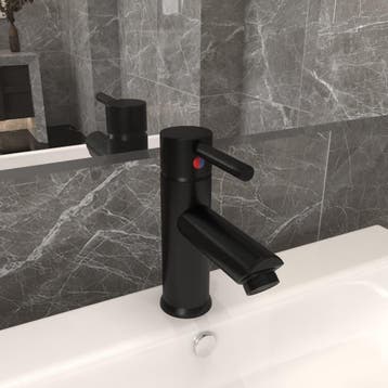 vidaXL Wastafelkraan 130x176 mm zwart, Doe-het-zelf en Verbouw, Verzenden, Nieuw