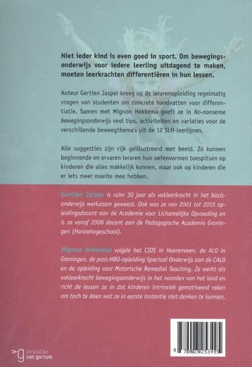 No-nonsense bewegingsonderwijs 9789023253495 Gertien Jasper, Boeken, Verzenden, Zo goed als nieuw, Gertien Jasper