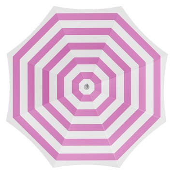 Strandparasol pink stripes 180 cm, Verzenden, Nieuw