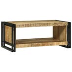 vidaXL Salontafel Bruin 90 x 50 x 38 cm Massief Mango Hout, Verzenden, Nieuw, 50 tot 100 cm, Minder dan 50 cm