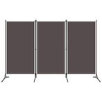 vidaXL Kamerscherm met 3 panelen 260x180 cm antraciet, Verzenden, Nieuw
