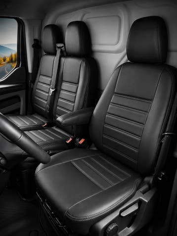 Stoelhoezen Ford Transit Custom 2012 - 2023 – Fezz zwart – l, Ophalen of Verzenden, Nieuw