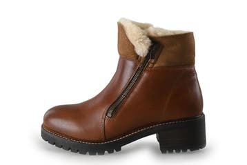 Mysa Laarzen in maat 40 Cognac, Kleding | Dames, Schoenen, Hoge laarzen, Overige kleuren, Verzenden, Zo goed als nieuw