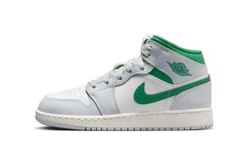 Jordan 1 Mid White Pure Platinum Pine Green (GS), Kleding | Heren, Schoenen, Nieuw