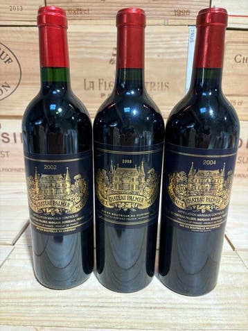 2002 , 2004 et 2008 Château Palmer - Margaux 3ème Grand Cru, Nieuw