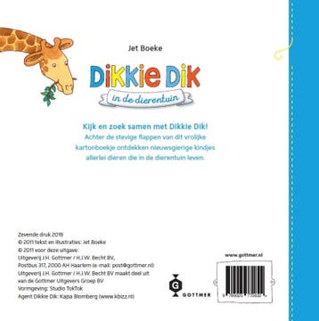 Dikkie Dik in de dierentuin / Dikkie Dik 9789025770822, Verzenden, Gelezen, Jet Boeke