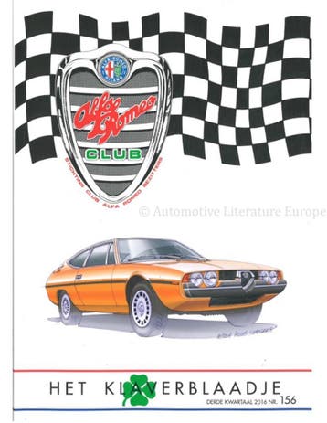 2016 ALFA ROMEO CLUB HET KLAVERBLAADJE 156 NEDERLANDS, Nieuw, Alfa Romeo, Author