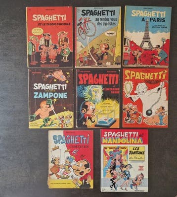 Spaghetti - 7x B + C - 8 Album - Eerste druk - 1962/1985, Nieuw