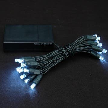Kerstverlichting op batterij - 1 meter - 10 LEDs - Koud wit, Diversen, Kerst, Ophalen of Verzenden, Nieuw
