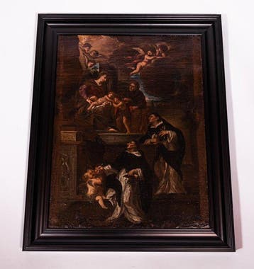 Schilderij 17e-eeuws, Italiaans - Olieverf op doek -