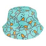 Bucket Hat Hoedje – Badeendjes Print - Omkeerbaar – One Size, Nieuw