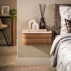 Zwevend Nachtkastje Hout - Nieuw - Uniek Design, Minder dan 45 cm, Verzenden, Nieuw, Minder dan 55 cm