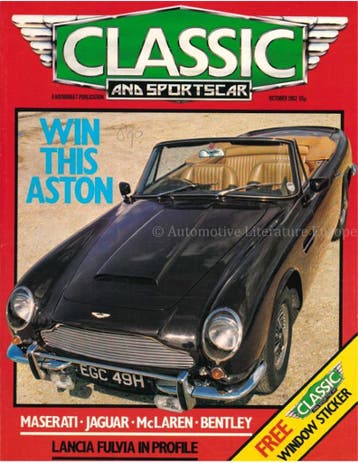1982 CLASSIC AND SPORTSCAR MAGAZINE (10) OKTOBER ENGELS, Nieuw, Author