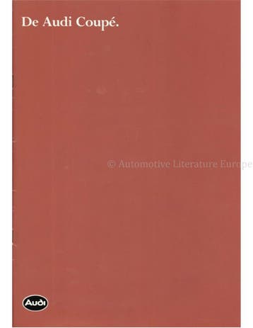1983 AUDI COUPE BROCHURE NEDERLANDS, Boeken, Nieuw, Audi, Author