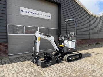Bobcat E10 z minigraver NIEUW SLOOP / SORTEER functie hydrau, Ophalen, Graafmachine