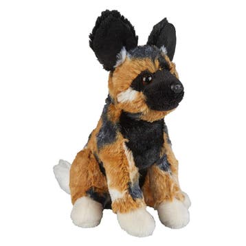Ravensden Afrikaanse wilde hond knuffel - pluche - 18 cm, Verzenden, Nieuw