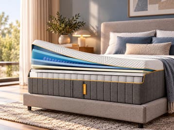 Bieden v.a €350,00 EX | Emma AirGrid Matras 200x200 |, Overige maten, Matras, 200 cm, Nieuw