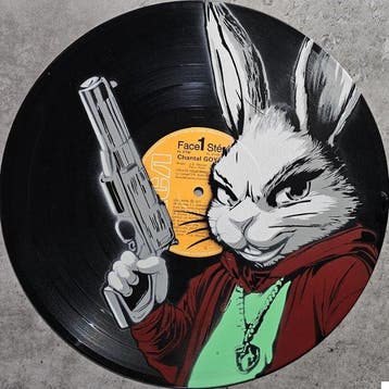 Jinks Kunst - Le lapin tueur de Chantal Goya