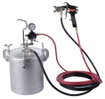 Verftank 10 ltr prof. met verfpistool, Verzenden, Nieuw